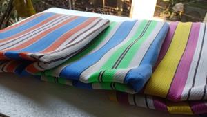 ถุงผ้าชอปปิ้งลายทางผ้าไนลอนสำหรับทำกระเป๋าช้อปปิ้งลายทางเหมาะสำหรับขายต่อ - Product Image 5