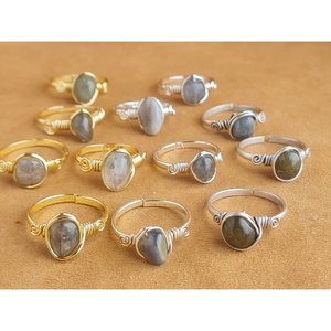 Trendy Fashion <b>Rings</b> Gold and Silver Plated with Semi-Precious Stones for Resale Appeal - Product Image 1