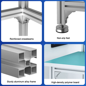 Vendita diretta della fabbrica di assemblaggio banco da lavoro tavolo laboratorio mobili tavolo di ispezione con luce - Product Image 3