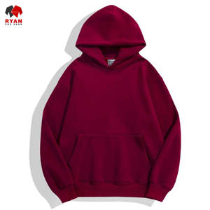 Sweat à capuche pour homme avec logo personnalisé sur le devant, 100% coton, polaire respirant, service ODM, hiver - Product Image 2