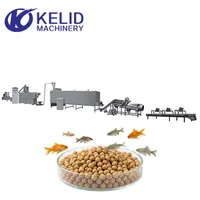 Machine extrudeuse industrielle entièrement automatique de grande capacité pour aliments flottants pour poissons, ligne de production d'aliments pour poissons personnalisable