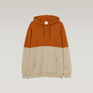 Sudadera con capucha de algodón 100% OEM para hombre, 2 colores, manga larga, tamaño liso personalizado, estilo de calle, técnica de lavado de descarga - Product Image 2
