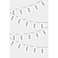 Collection de nouveaux drapeaux rectangulaires et guirlandes de bannières pour fêtes en Afghanistan