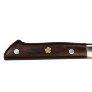 Cuchillo de Chef Japonés de Damasco Personalizado al por Mayor, OEM ODM, Acero con Alto Contenido de Carbono, Mango de Madera, Ambidiestro, Apto para Lavavajillas - Product Image 5