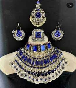 JUEGOS DE GARGANTILLA Y PENDIENTES DE JOYERÍA AFGHANI JOYERÍA DE ALTA CALIDAD HECHA A MANO CON HERMOSO COLLAR PARA MUJER OEM DE AA IMPEX - Product Image 5