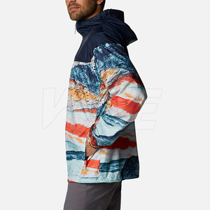 Men's Premium Quality Winter Casual Breathable Nylon Windbreaker <b>Jacket</b> Front Logo Customizable OEM Service Available - Product Image 2