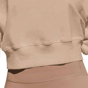 เสื้อครอปสตรีทเสื้อครอปเปิดไหล่คอกลมเสื้อฮิปฮอปสตรีทเสื้อฮู้ดโอเวอร์ไซส์ออกแบบได้ตามต้องการ - Product Image 2