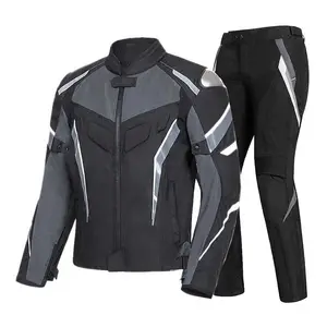 Motorcycle Racing Suit Cordura Waterproof Motorbike Jacket Trouser CE Armoured
