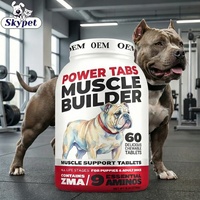 Muscle Builder pour chiens, friandises molles, supplément hyperprotéiné pour la prise de masse, pour la performance, la force et la récupération musculaire des chiens de compagnie.