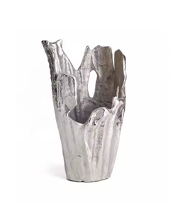 Jarrón de Metal decorativo de diseño antiguo moderno con textura atractiva, florero acabado mate, arreglos para decoración del hogar - Product Image 2