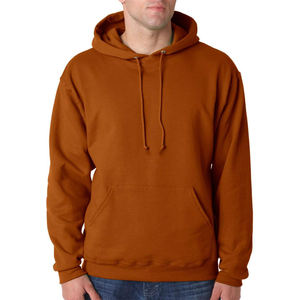 <b>Men</b> Relaxed Fit Fleece Pullover 350 GSM Soft Warm Hoodie With Front <b>Pouch</b> and Solid Color Design - Product Image 1
