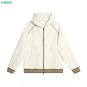 Unisex Heavy Weight Cotton Zip up <b>Hoodie</b> Custom Printed Logo Thermal Wholesale Heavy Weight Premium Zipper Hoodies Men Low Price - Product Image 2