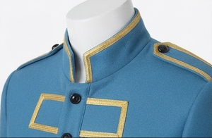 Veste uniforme vintage pour homme, style hussard, tunique à col montant, boutonnée, brodée, pour cérémonie - Product Image 6