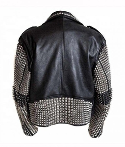 Chaqueta de Invierno para Hombre, de Alta Calidad, Personalizada, de Cuero Suave, Elegante, Transpirable, Informal, con Tachuelas - Product Image 2