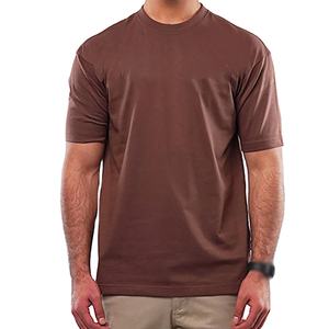 Camiseta de Algodón de Primera Calidad para Hombre, Cuello Redondo, Estilo Minimalista Informal, Color Sólido, Manga Corta, Fabricante OEM ODM, Proveedor de EE. UU. - Product Image 4