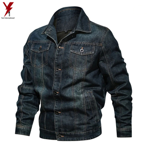 2024 nueva moda al por mayor Chaquetas vaqueras lisas para hombres al por mayor Chaquetas vaqueras de alta calidad para venta en línea - Product Image 3