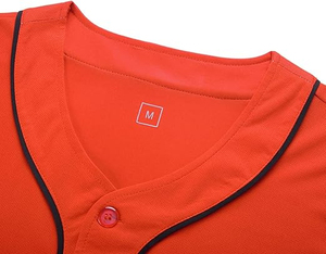 Nueva ropa deportiva con logotipo personalizado al por mayor, sublimación, secado rápido, transpirable, jersey de béisbol en blanco bordado personalizado para hombre - Product Image 3