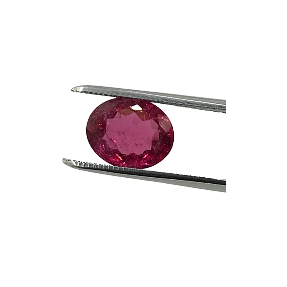 Tormalina ovale pietra sfaccettata per gioielli facendo uso acquistare pietre preziose rosa a prezzo all'ingrosso