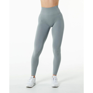 Collants de yoga de conception personnalisée pour femmes Leggings de yoga extensibles en tissu tricoté à taille élastique - Product Image 1