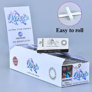 กระดาษมวนบุหรี่พรีเมียม โคโรโบ ไวท์ อัลตร้า-ธิน สโลว์เบิร์น ทำจากเยื่อไม้ สำหรับบุหรี่กรองและยาสูบ - Product Image 6
