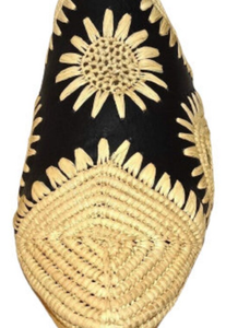 Zapatos de rafia marroquí, zapatillas de rafia, zapatillas de rafia tradicionales, babuches de rafia, hechos a mano - Product Image 2