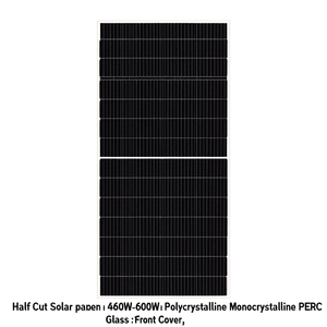 Panneau solaire demi-coupé 460W-600W Polycristallin Monocristallin PERC avec couvercle avant en verre - Product Image 2