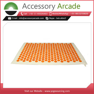 Highly Comfortable Natural Linen Eco-Friendly Yoga <b>Mat</b> Disc Acupressure Fitness Accessories Therapeutic Feature Market Price - Product Image 6