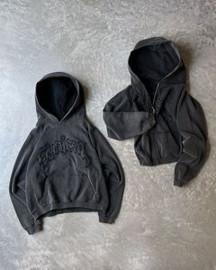 Sweats à capuche d'hiver pour hommes les plus vendus pour la broderie d'écran Nouveau Design Zipper-Up Fleece Material Sunfade Haute Qualité Rapide - Product Image 6