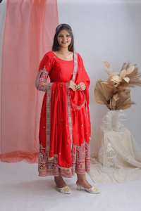 ชุดซินตันผ้าไหมหนาสำหรับผู้หญิงพร้อมชุด dupatta เย็บชุดใหม่พร้อมสวมใส่ - Product Image 4