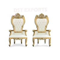 Chaises de réception de mariage élégantes, chaises de mariage pour la mariée et le marié, ensemble de trônes de mariage, Australie, Californie