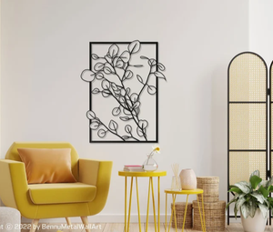 Decoración de pared de hoja de Metal de buena calidad para sala de estar, TV, sofá, pared de fondo, porche, artes colgantes y manualidades, decoración del hogar moderna - Product Image 3