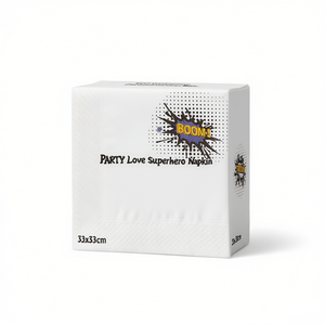 Serviettes de fête super-héros Party Love 33x33cm, lot de 12, fournitures de fête jetables - Product Image 2