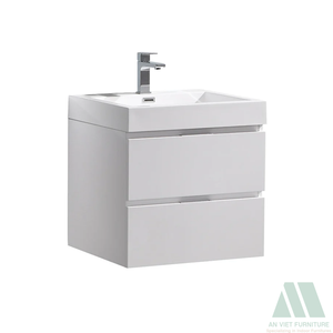 Tocadores de baño de madera hechos a mano de estilo moderno con cajones Muebles listos para montar de diseño elegante - Product Image 5