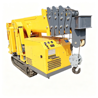 Mini-grue araignée tout-terrain diesel/électrique avec une hauteur de levage de 18 m pour chantier de construction sur terrain accidenté