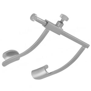 Spéculum ophtalmique à vis réglable en acier inoxydable fenêtré Source d'alimentation manuelle Finition sable Lame gauche et droite - Product Image 3