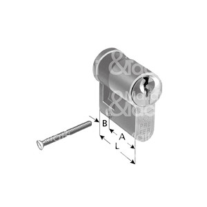 ทองเหลืองซาตินรูปทรงกระบอกครึ่งกระบอก - Product Image 1