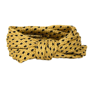 Lacets plats multicolores en polyester tressé de haute qualité avec motifs personnalisés et composition en 100% polyester - Product Image 4