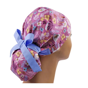 Gorro de enfermera con estampado personalizado ajustable para mujer, gorro quirúrgico cómodo con estampado de algodón puro - Product Image 4