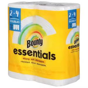Bounty Essentials เลือก-ขนาดเยื่อสีขาวกระดาษชำระ2ม้วนคู่ = 4ม้วนปกติ - Product Image 2