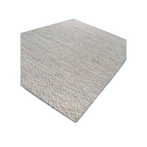 พรมขนสัตว์และใยวิสโคสสีน้ำเงินแบบทอเรียบ ลายเรขาคณิต รุ่น ADWV-13047 สำหรับใช้ในบ้าน - Product Image 2