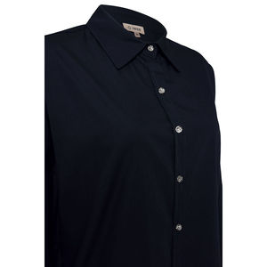 Chemise à manches longues en popeline classique pour femmes - Coupe ample, idéale pour le bureau au printemps et en automne - Product Image 2