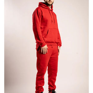 Sweatshirts et pantalons de survêtement à logo personnalisé unisexe 100% survêtement de sport en coton-survêtement brodé à col rond pour femmes - Product Image 4