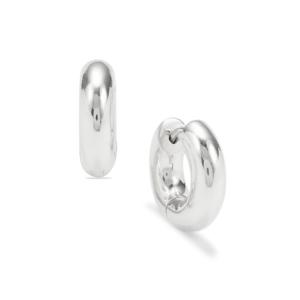 Pendientes Huggie de Plata de Ley con Diamantes, Rubíes y Zafiros en Oro Rosa y Blanco - Product Image 1