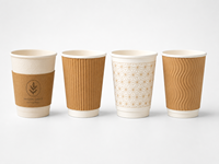 Máquina para Vasos de Papel de Doble Pared RD-138T, Control PLC, Automática, de Alta Velocidad, para Vasos de 4-24 oz, Línea de Producción de Vasos de Papel Aislados