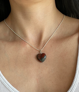 Collar de piedra de sangre africana natural Collar DE PIEDRA DE NACIMIENTO DE MARZO Regalos personalizados por ALIF CRYSTAL AND AGATE - Product Image 2