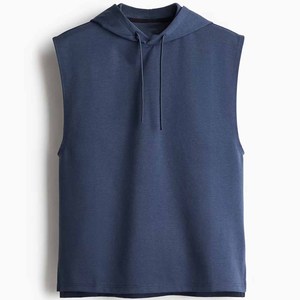 Pullover <b>SleeveLess</b> Fashion Outfit <b>Men</b> premium <b>Hoodie</b> Customized Logo Printed Solid Color Cotton Blended Hoodies 2026 - Product Image 6