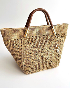 BOLSO PIEL RAFIA PAJA AL POR MAYOR - Product Image 3