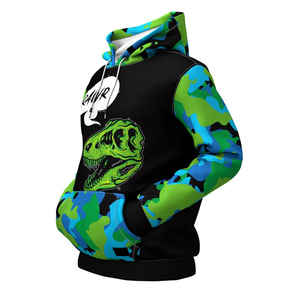 Sweat-shirt à capuche pour homme de haute qualité, imprimé sur mesure, col rond, avec logo brodé personnalisé, 100% coton, pull-over - Product Image 6
