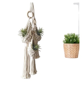 Macrame Plant Hanger,<b>Boho</b> Herb Pot <b>Hanging</b>,Modern Plant Accessories Customized Macrame Plant Hanger for <b>Wall</b> and Window - Product Image 1