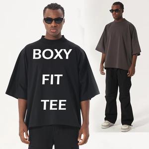 Unisex de alta calidad 260 gramos algodón sensación tela logotipo personalizado impresión patrón sólido sublimación camisetas para hombres cómodo - Product Image 1